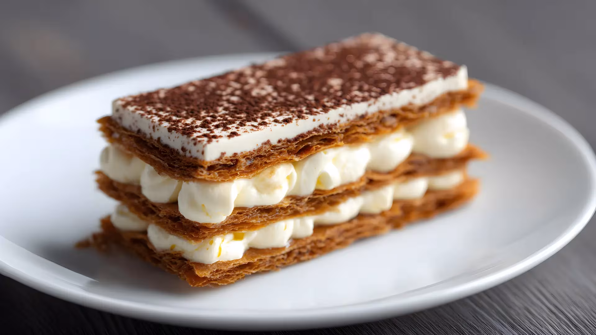 Pasta sfoglia al cacao croccante per millefoglie