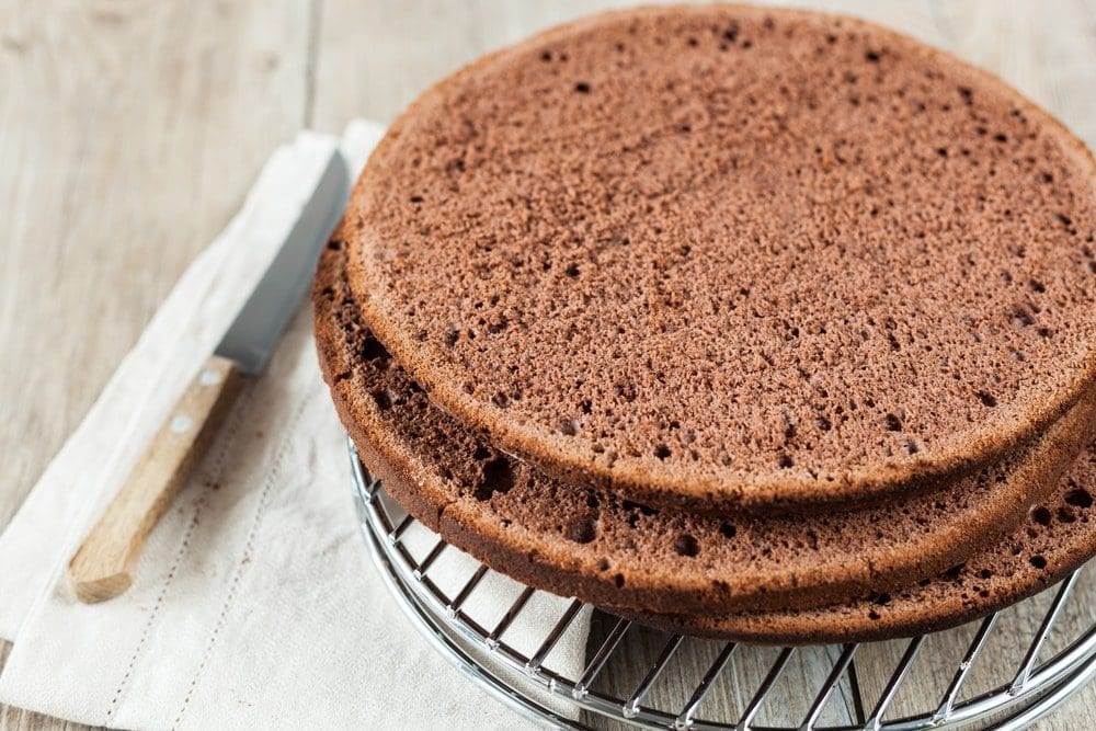 Pan di spagna al cioccolato