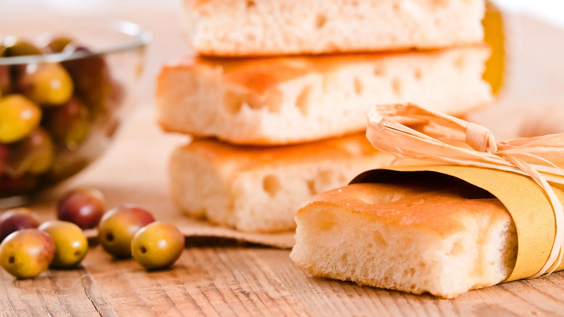 Immagine della focaccia ad alta idratazione di Biancolievito