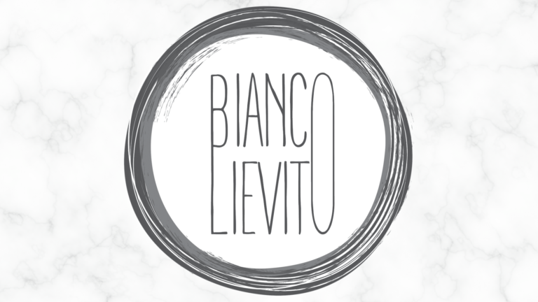 logo biancolievito sfondo marmo bianco